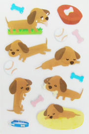 Forme a Kawaii etiquetas inchados do cão, etiquetas da bolha 3d material do PVC + do ANIMAL DE ESTIMAÇÃO