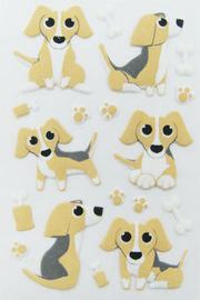 Etiquetas animais inchados do cão de cachorrinho para removível impresso da decoração da parede costume home