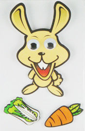 Etiquetas removíveis dos desenhos animados 90s de DIY, etiquetas bonitos engraçadas da parede do coelho