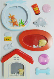 Projetos personalizados das etiquetas do brinquedo do vintage da parede do abanador de Eco animal de estimação bonito amigável