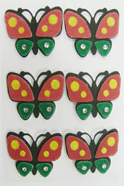 As etiquetas distorcidos extravagantes da borboleta 3d, fazem suas próprias folhas feitas sob encomenda da etiqueta