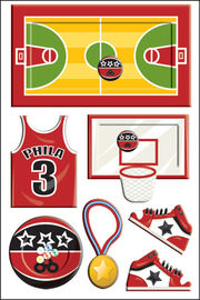 Tipo etiquetas dos esportes do basquetebol do brinquedo do vintage como o OEM &amp; o ODM relativos à promoção dos artigos