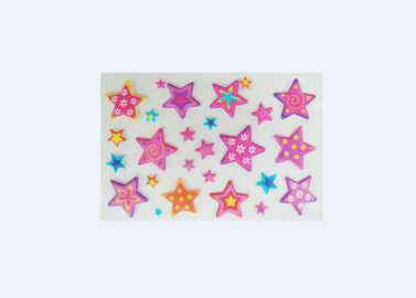 Etiquetas dadas forma removíveis da estrela de crianças com a decoração 70 x 170mm da joia de Bule