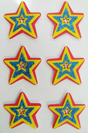 Das etiquetas pequenas distorcidos da estrela do ANIMAL DE ESTIMAÇÃO decoração feita sob encomenda dos desenhos animados para a parede 80mm x 120 milímetros